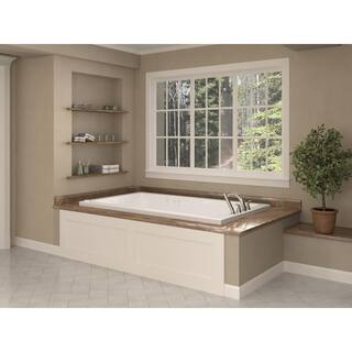 Universal Tubs Sapphire 6 ft. Rectangular Drop-in Whirlpool and Air Bath Tub in White HD3272VNDL