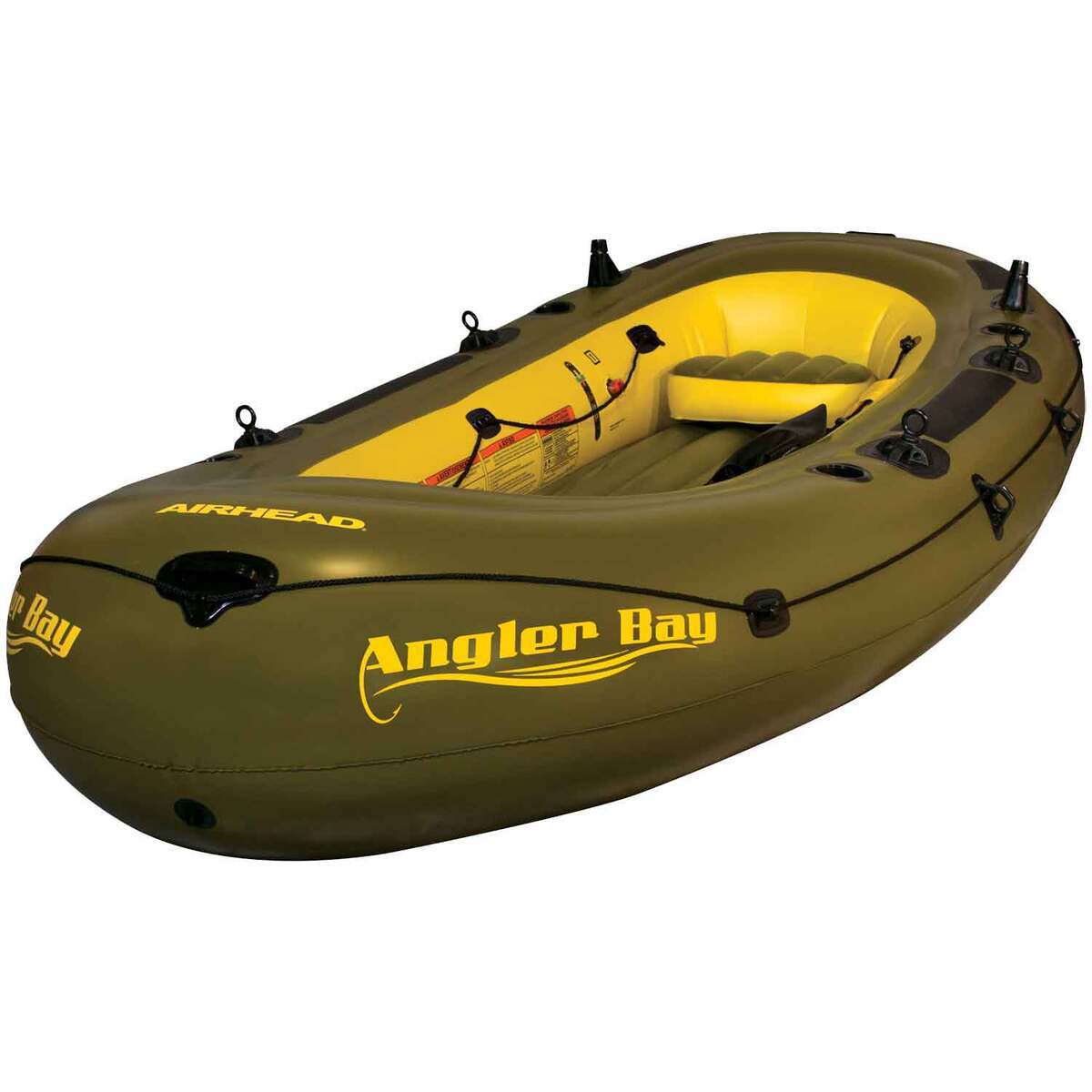 Airhead Angler Bay 6 Personal Inflatable Fishing Boat  11.67ft Green