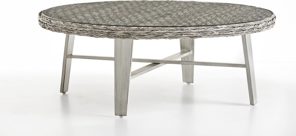 Turtle Beach Round Coffee Table   Tropical   Outdoor Coffee Tables   by South Sea Outdoor Living  Houzz