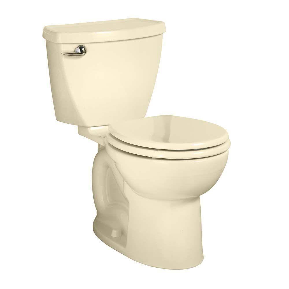 American Standard Cadet 3 Powerwash Tall Height 10 in. Rough 2-piece 1.6 GPF Single Flush Round Toilet in Bone Seat Not Included 270BB001.021