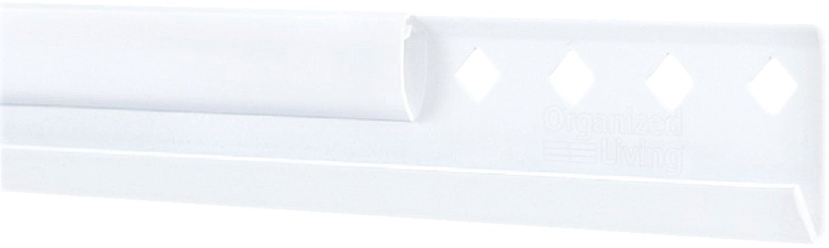 FreedomRail Horizontal Hanging Rail with Cover White