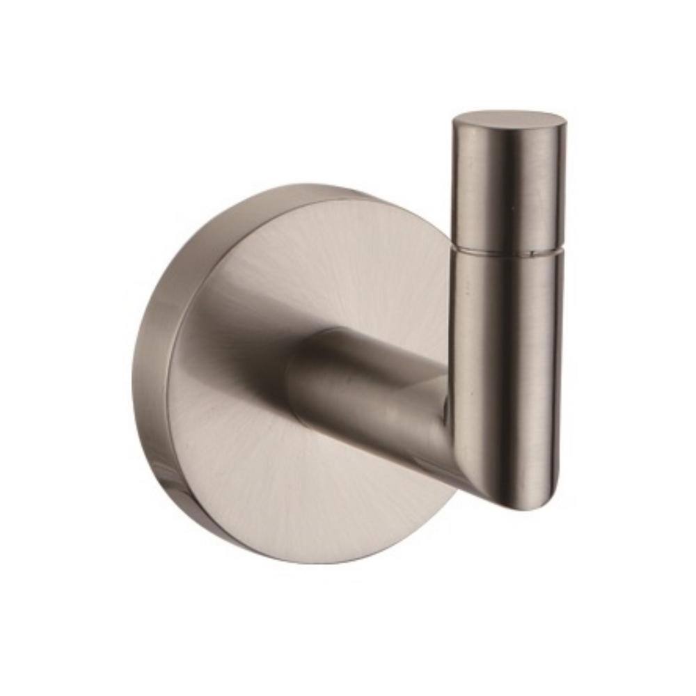 Design House Graz Single Robe Hook in Satin Nickel 558338