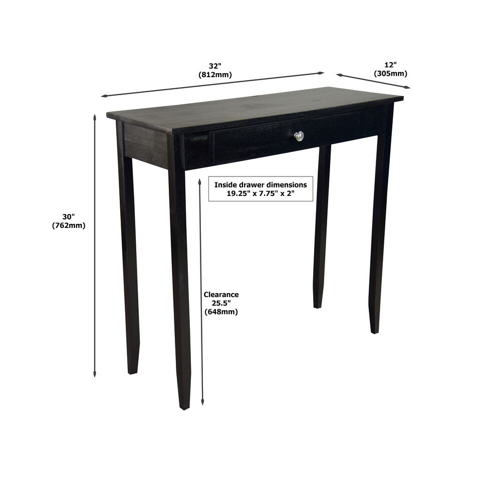 Porch   Den Holly Hill Solid Acacia 1 drawer Console Table