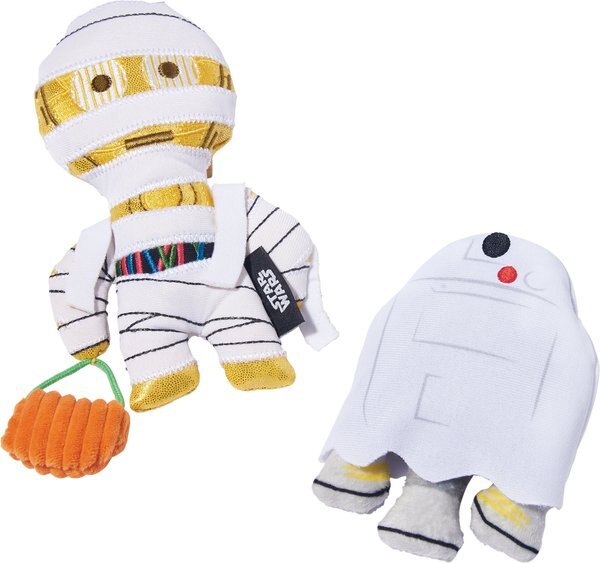 STAR WARS Halloween R2-D2 and C-3PO Trick or Treaters Plush Cat Toy with Catnip