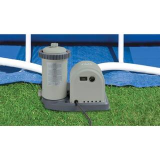 Intex 18 ft. x 48 in. Metal Frame Swimming Pool Set with Pump Plus Filter Cartridges (6) 28253EH + 6 x 29000E