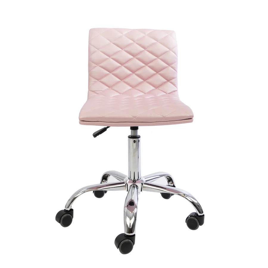 IVFC-IPS120-RSG | Eliza Diamond Quilted Vanity Chair