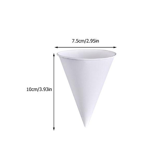 200pcs Unique Cone Shape Cup Airport Paper Drinking Cup Beverage Paper Holder