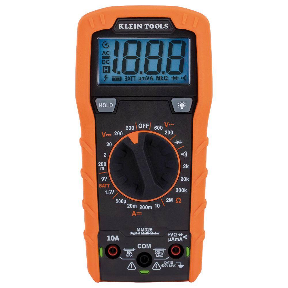 Klein Tools 600-Volt Digital Multi-Meter Manual-Ranging MM325