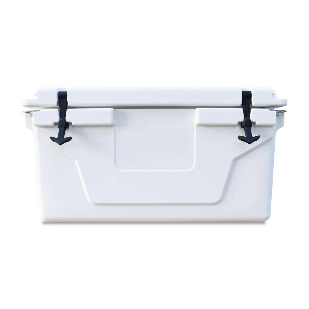 Afoxsos 18 .5 in. W x 29.5 in. L x 15.5 in. H White Portable Ice Box Cooler 65QT Outdoor Camping Beer Box Fishing Cooler HDSA05OT030