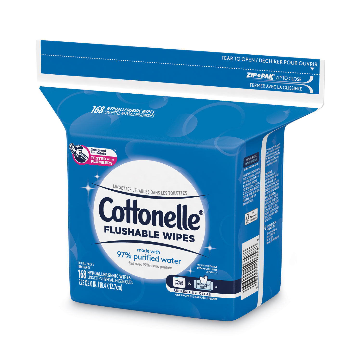 Fresh Care Flushable Cleansing Cloths by Cottonelleandreg; KCC10358CT