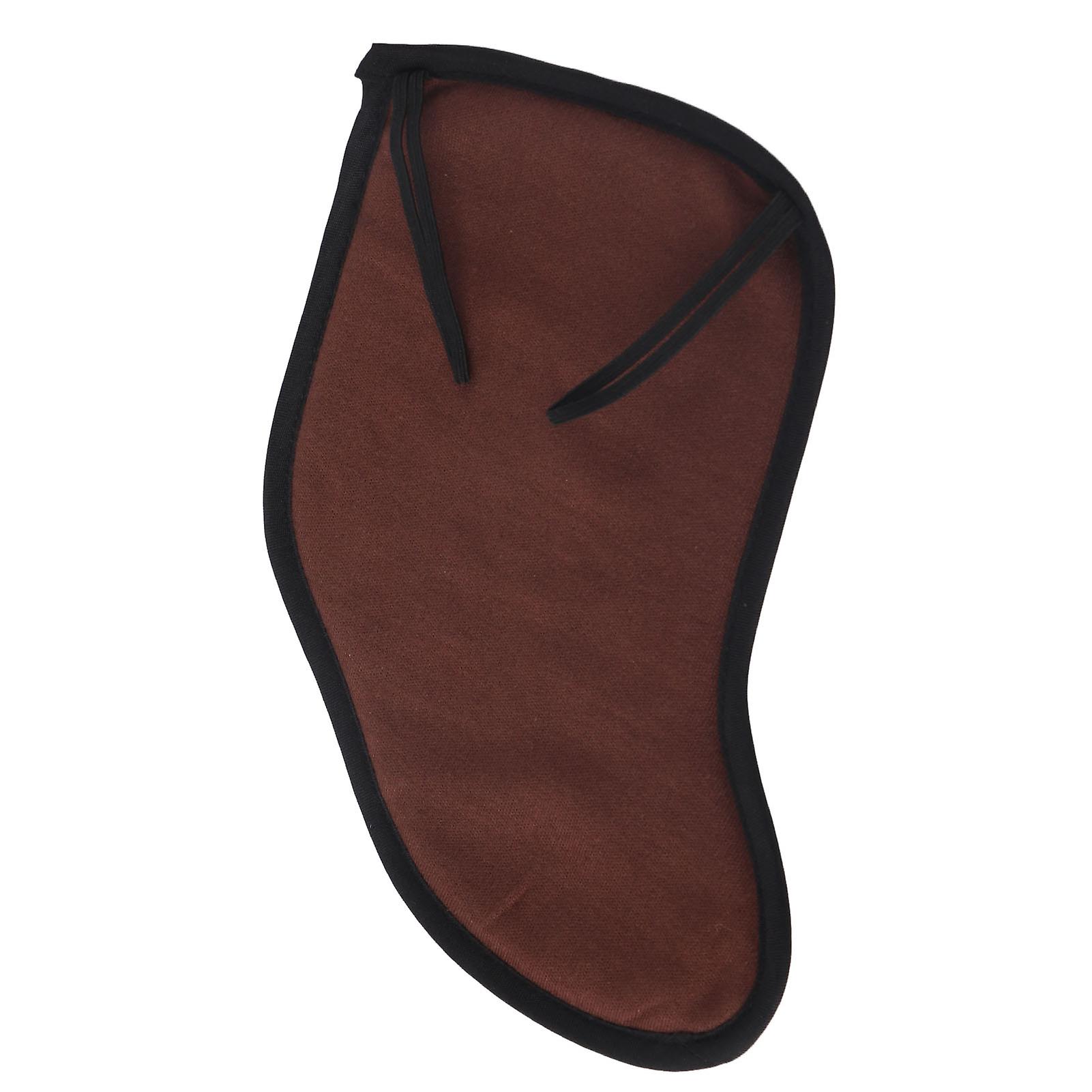 4/43/4 Violin Shoulder Rest Pad Flannel Chin Cushion Protector For Stringed Instrument Playingcoffee Color