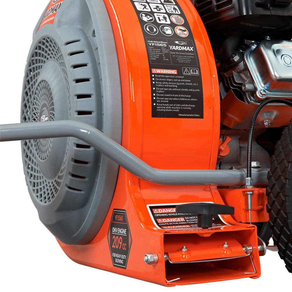 YARDMAX 150 MPH 1200 CFM 209cc Walk-Behind Leaf Blower YF1565