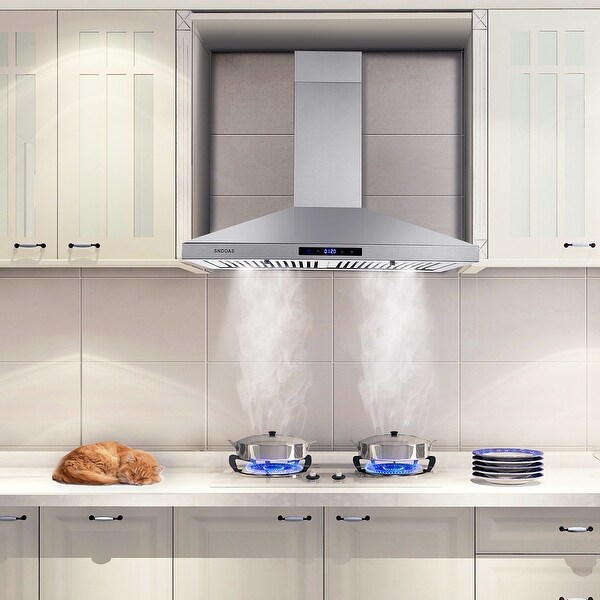 30 Inch Wall Mount Kitchen Hood 350 CFM