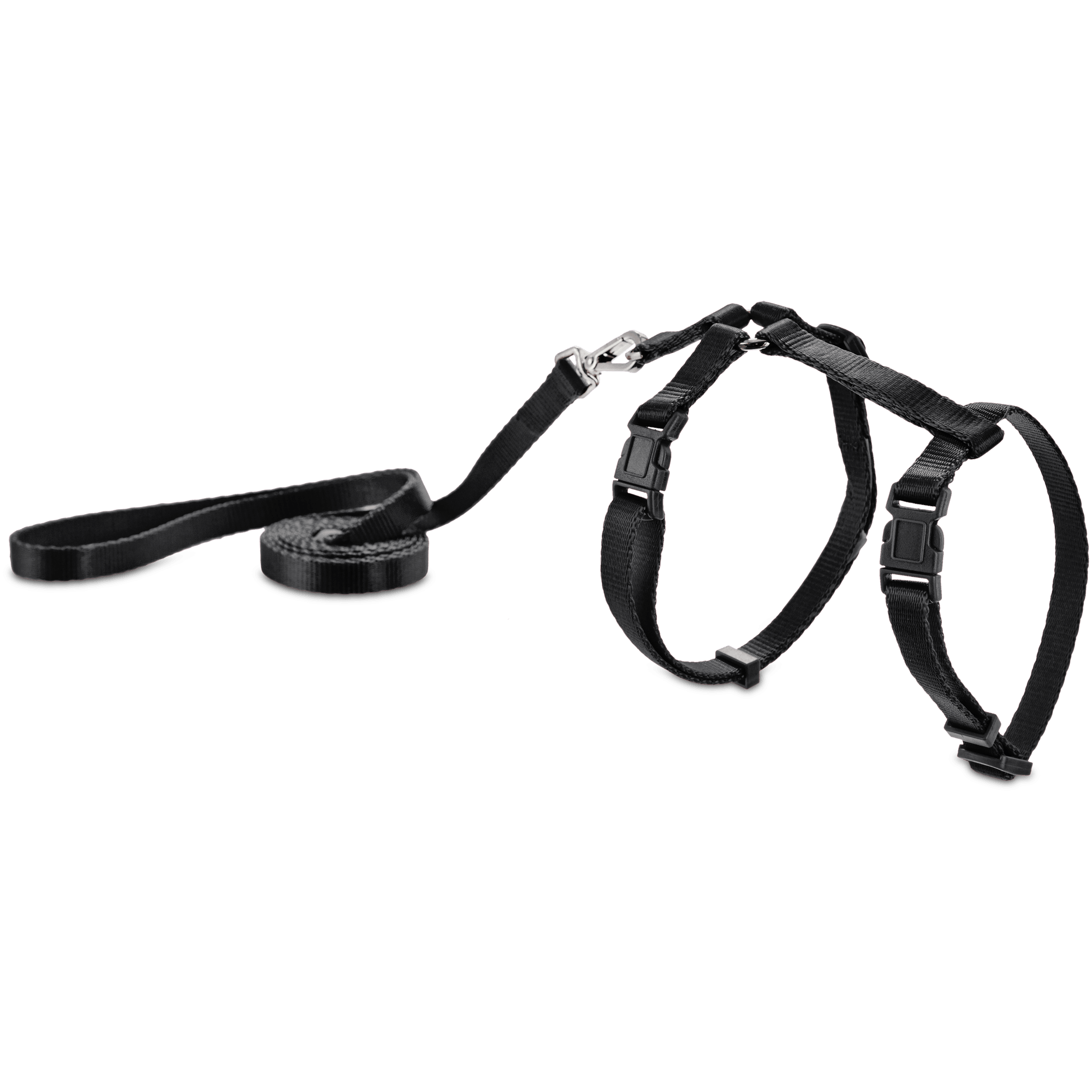 YOULY Black Cat Harness  Lead Set， Medium