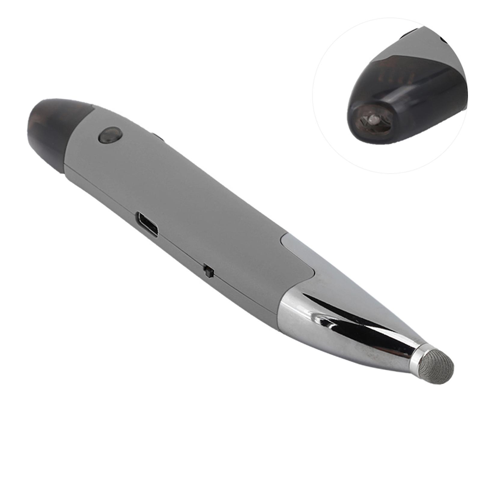 Mouse Pen 2.4g Wireless Abs Capacitive Screen Handwriting With Adapters For Win Xp/7/8/10silver Gray