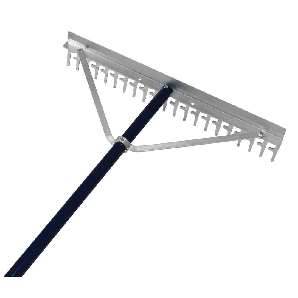 Extreme Max 3005.4233 24" Commercial-Grade Screening Rake for Beach and Lawn Care with 66" Handle