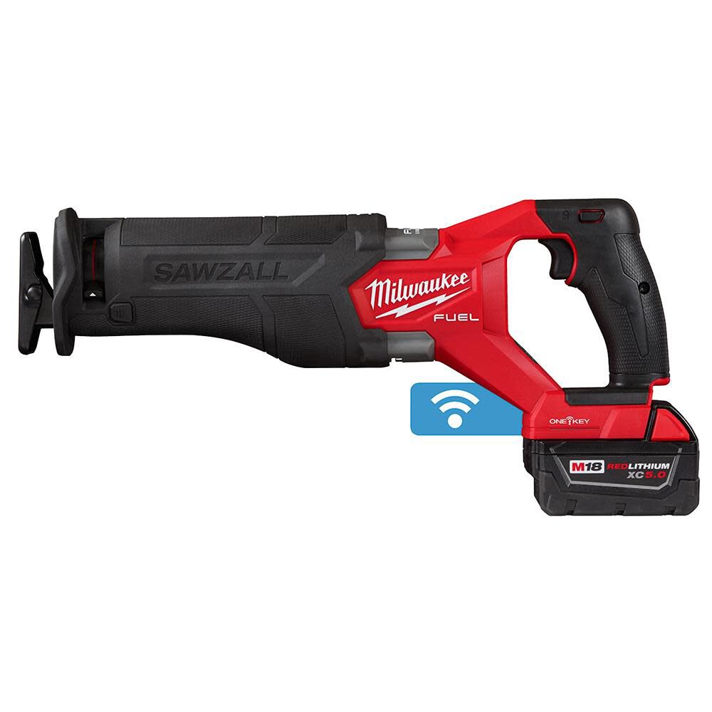 Milwaukee M18 FUEL SAWZALL Reciprocating Saw with ONE-KEY - 2 Battery XC5.0 Kit 2822-22 from Milwaukee