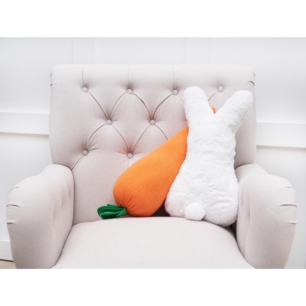 X 9 quot Carrot Shaped Easter Decorative Throw Pillow