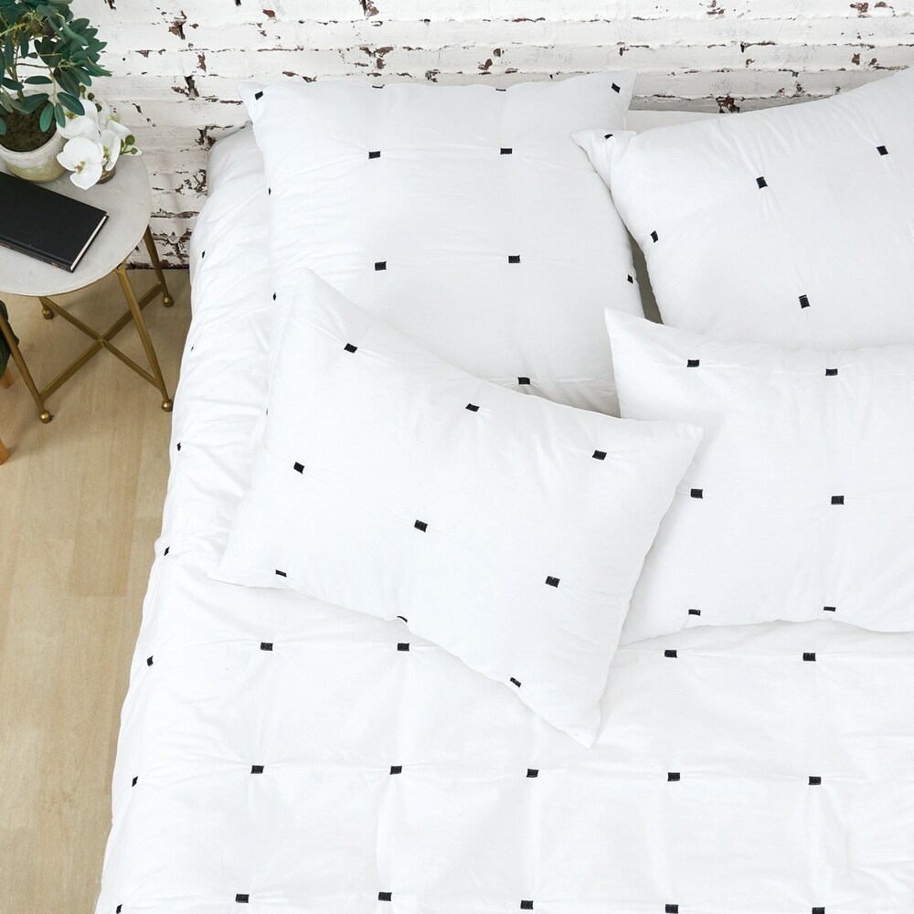 Dot Embroidery Euro Sham