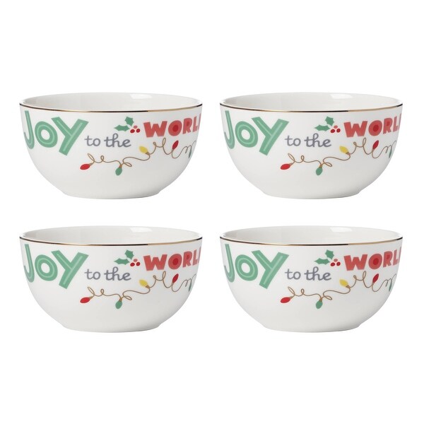 Lenox Snoopy Christmas 12Piece Dessert Set