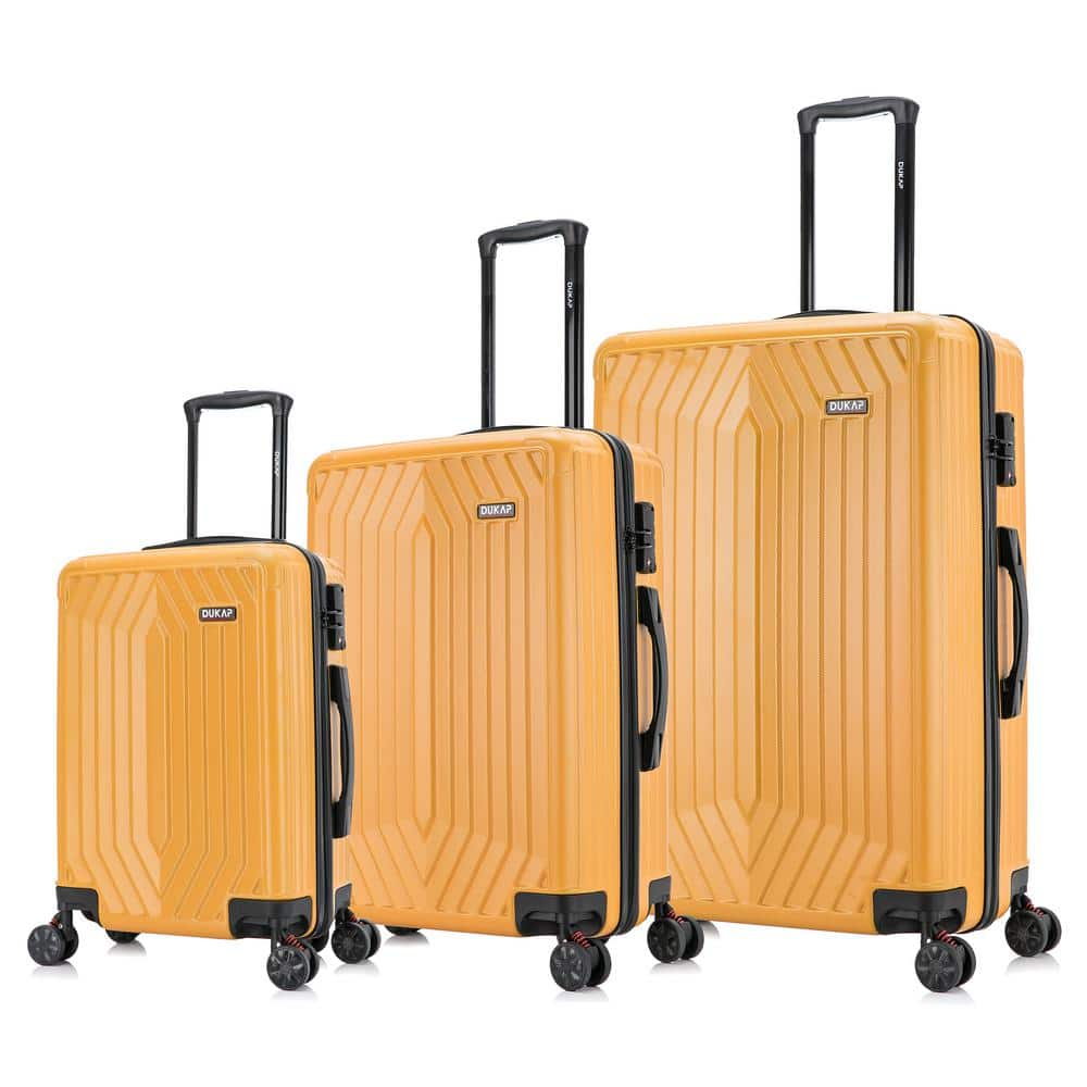 DUKAP Stratos Lightweight Hardside Spinner 3-Piece Luggage Set 20 in., 24 in., 28 in. in Terracota DKSTRSML-TER