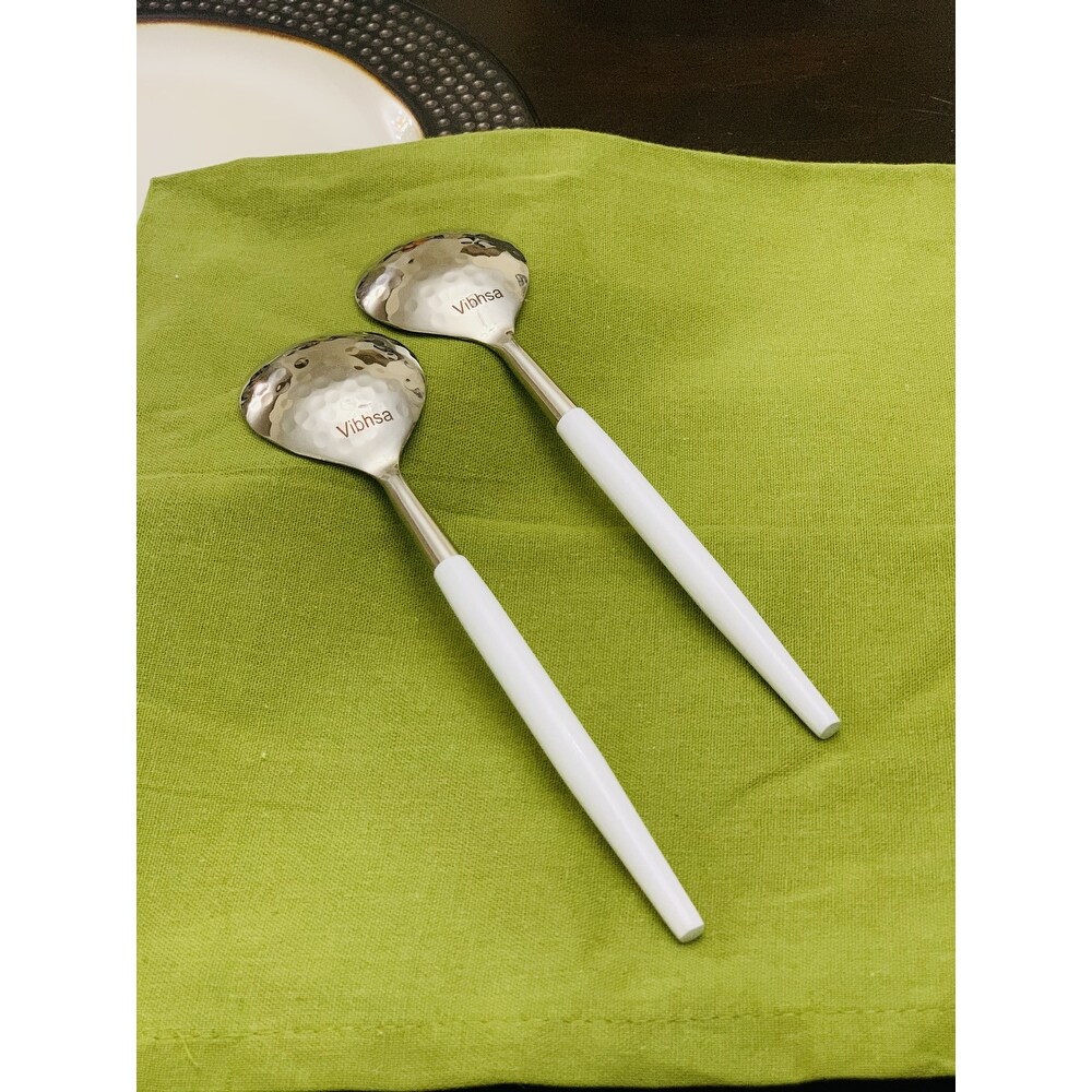 Vibhsa 6 PC Tablespoon Serving for 6 (Hammered Mouth)