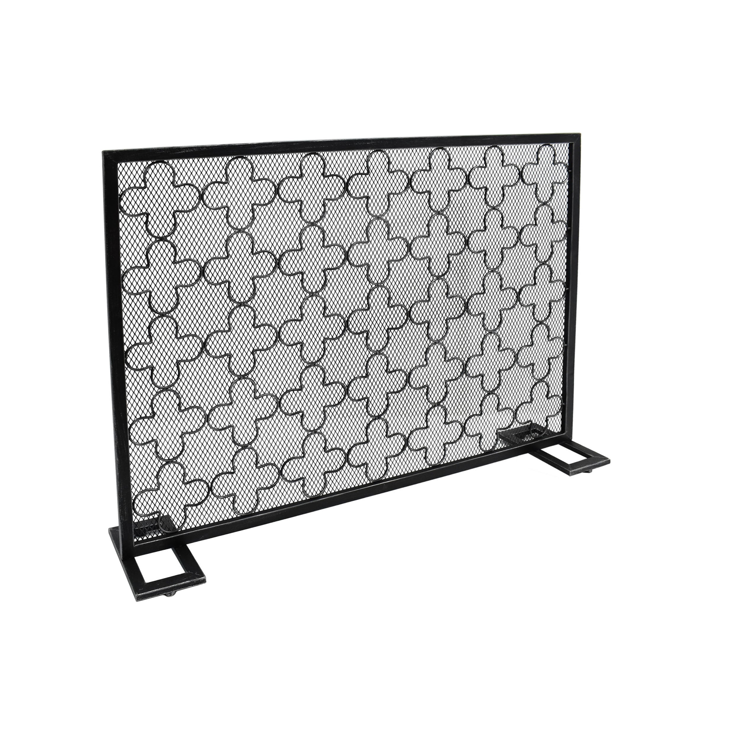 Uriah Modern Single PanelIron Firescreen