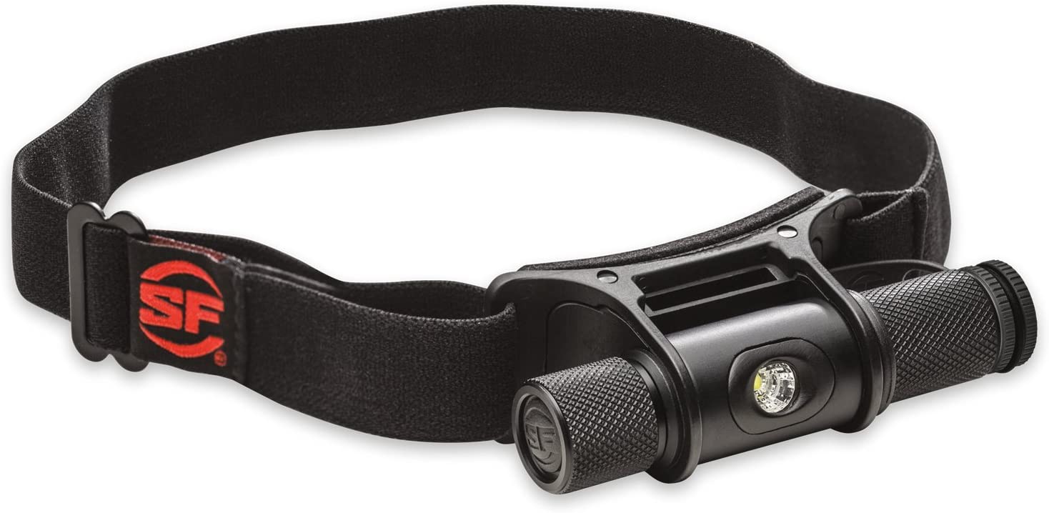 SureFire Minimus Variable Output LED Headlamp with MaxVision Reflector， Black