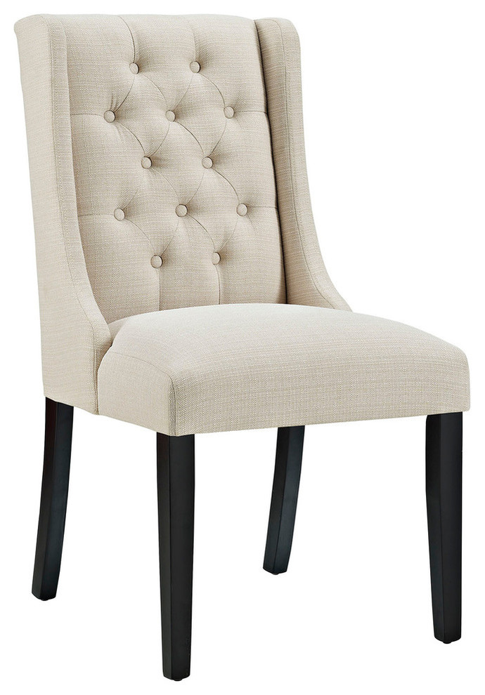 Baronet Button Tufted Dining Chair   Transitional   Dining Chairs   by Morning Design Group  Inc  Houzz