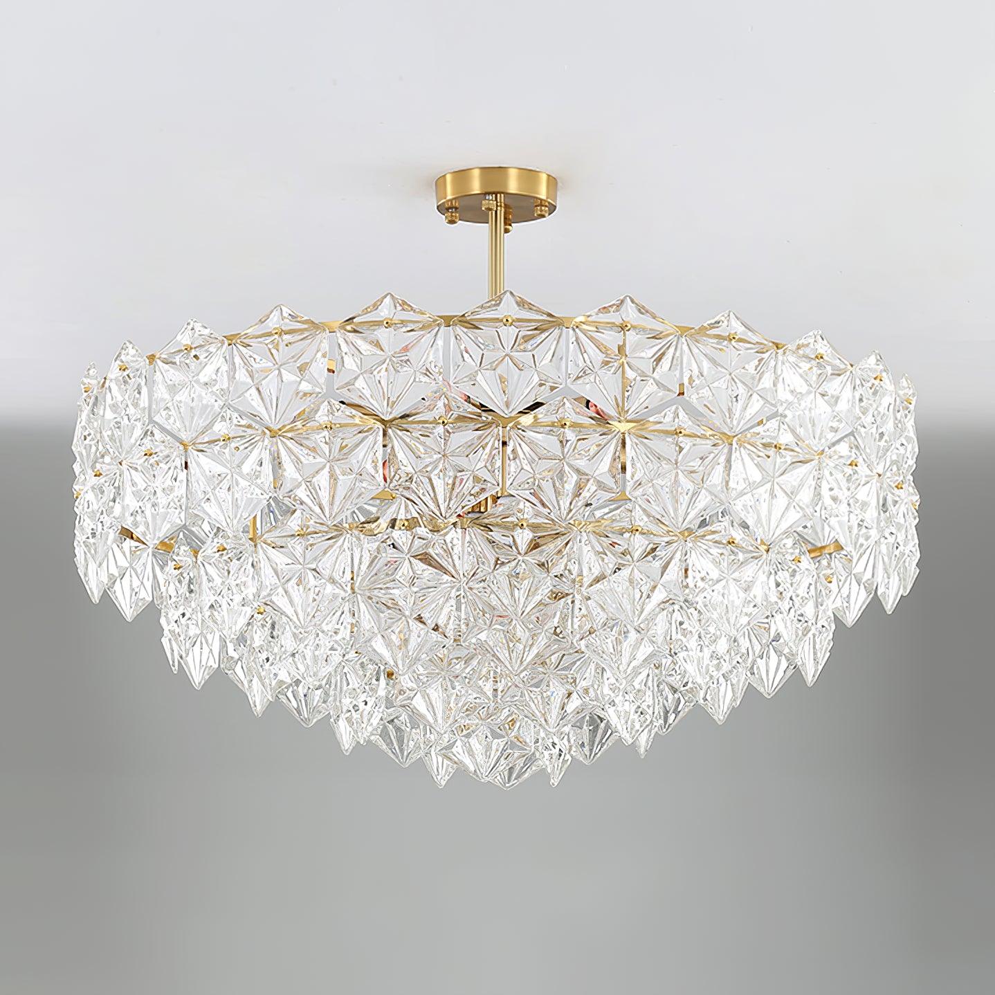 Snowflake Glass Chandelier