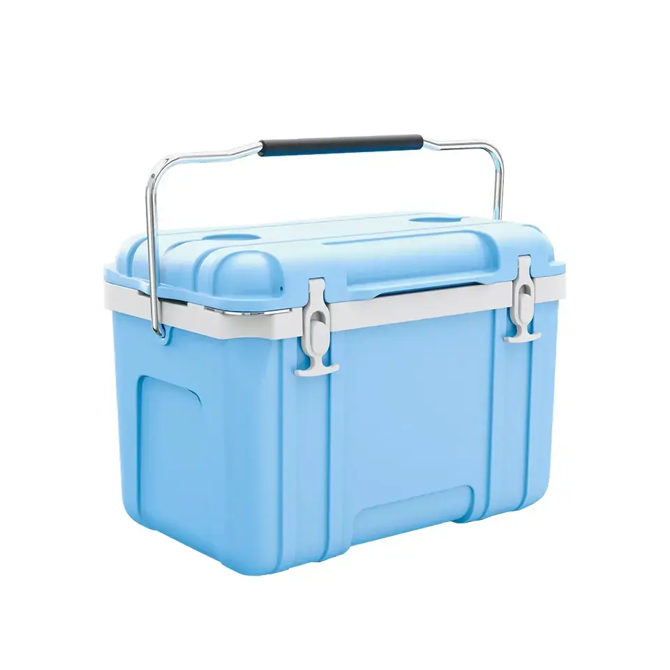 New Arrivals High Quality Portable PE/PP/PU 26L Ice Chest Cooler Box With Handle For Outdoor Camping Picnic Hiking Fishing