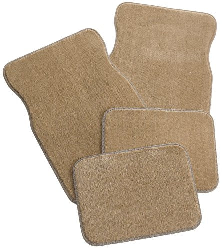 Rubber Queen 70553 Plush Carpeted 4 Piece Mats - Beige