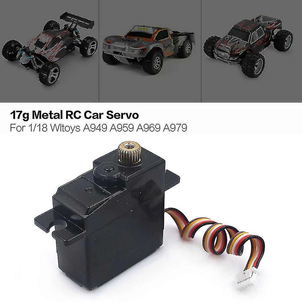 Metal 17g Servo For 1/18 Wltoys A949 A959 A969 A979 A959-a A969-a Rc Car Truck