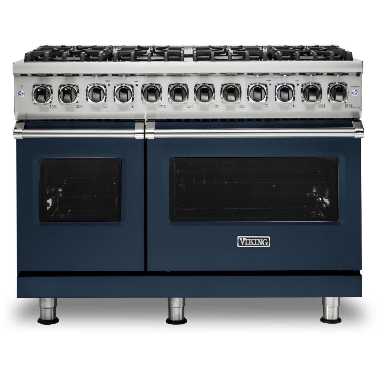 Viking 48-inch Freestanding Dual-Fuel Range with TruConvec Convection Cooking CVDR548-8BSB