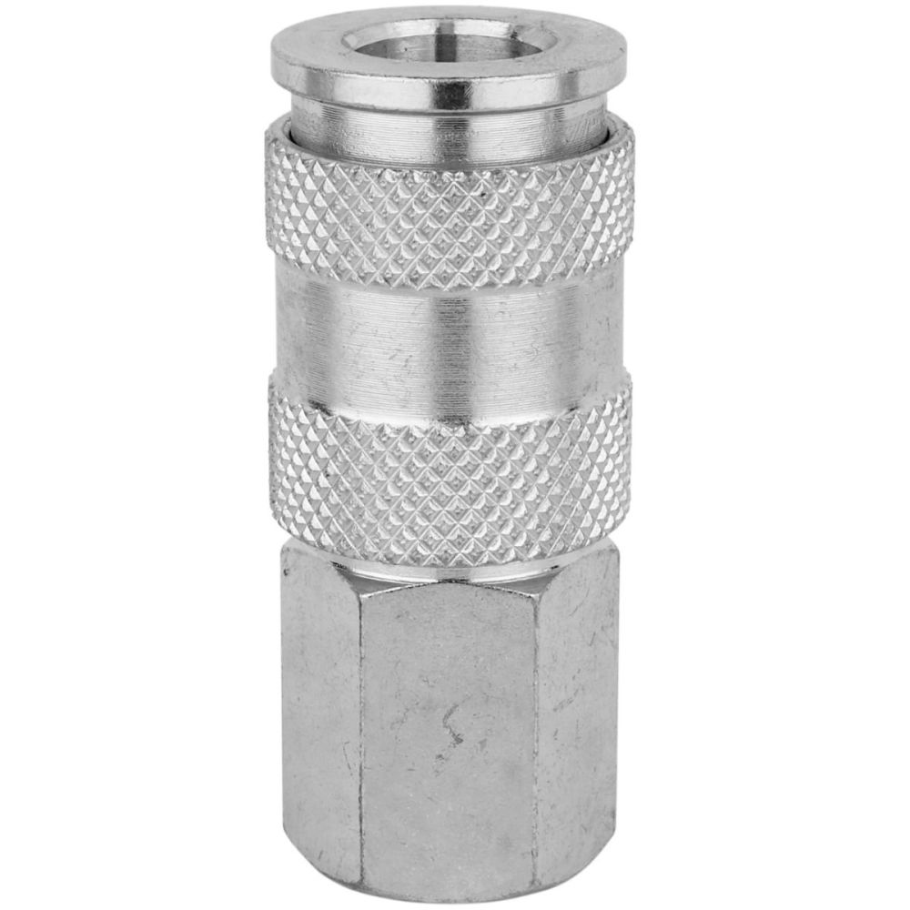 Milton Quick-Connect Steel Coupler 1/4 FNPT High Flow (V-Style)