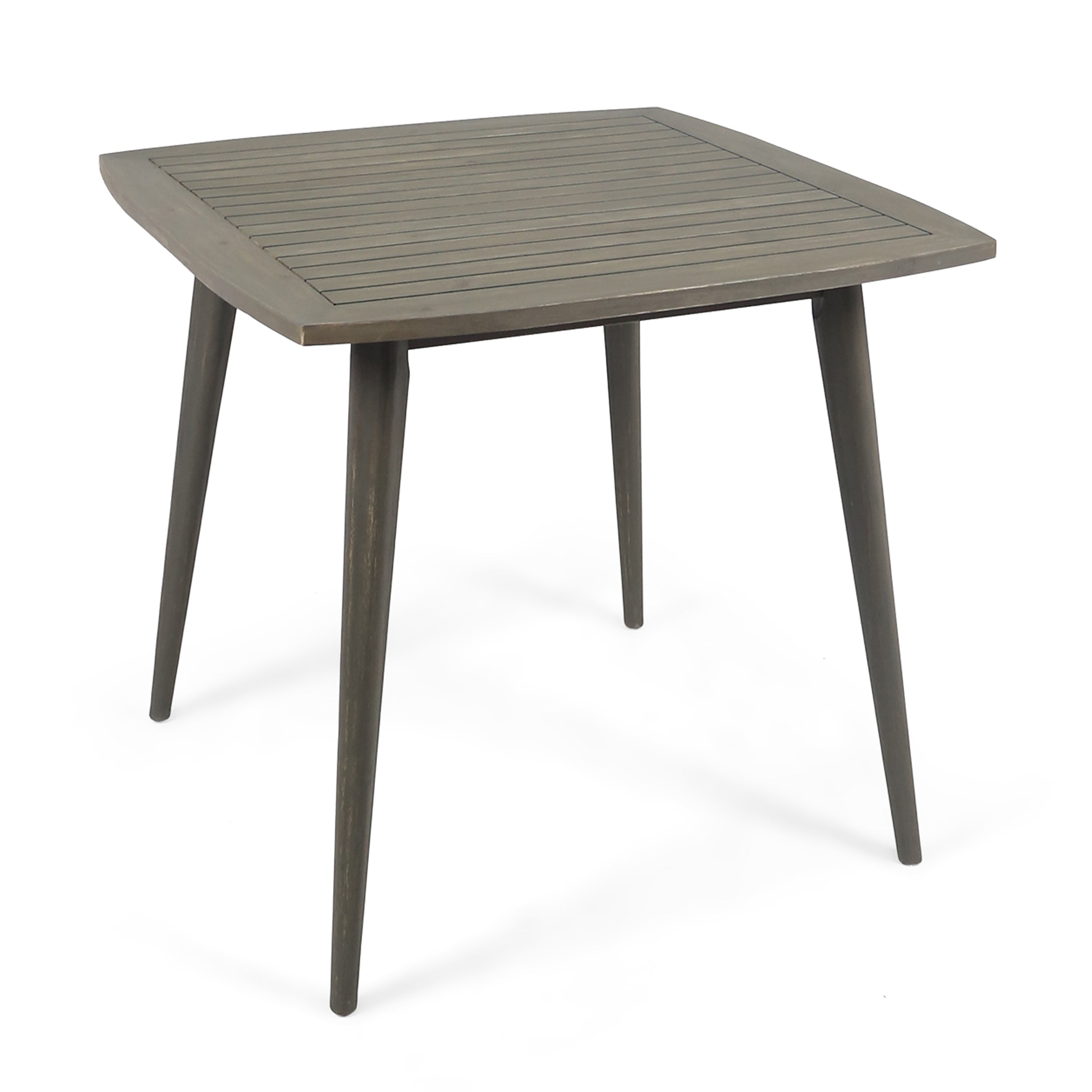 Stanford Outdoor Square Acacia Wood Dining Table with Straight Legs