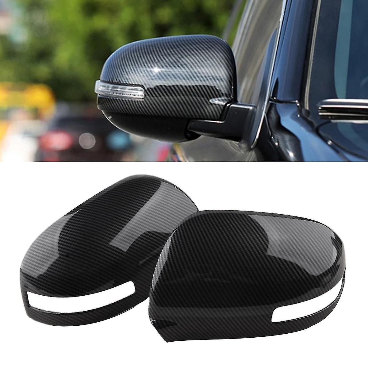 Carbon Fiber Car Rear Mirror Cover Trim For 2013 2014 2015 2016 2017 2018 2019