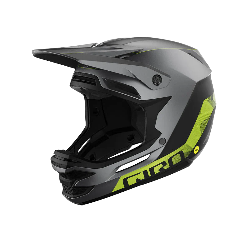Giro Insurgent Spherical Full Face Helmet - Matt Black-Ano Lime - 2023