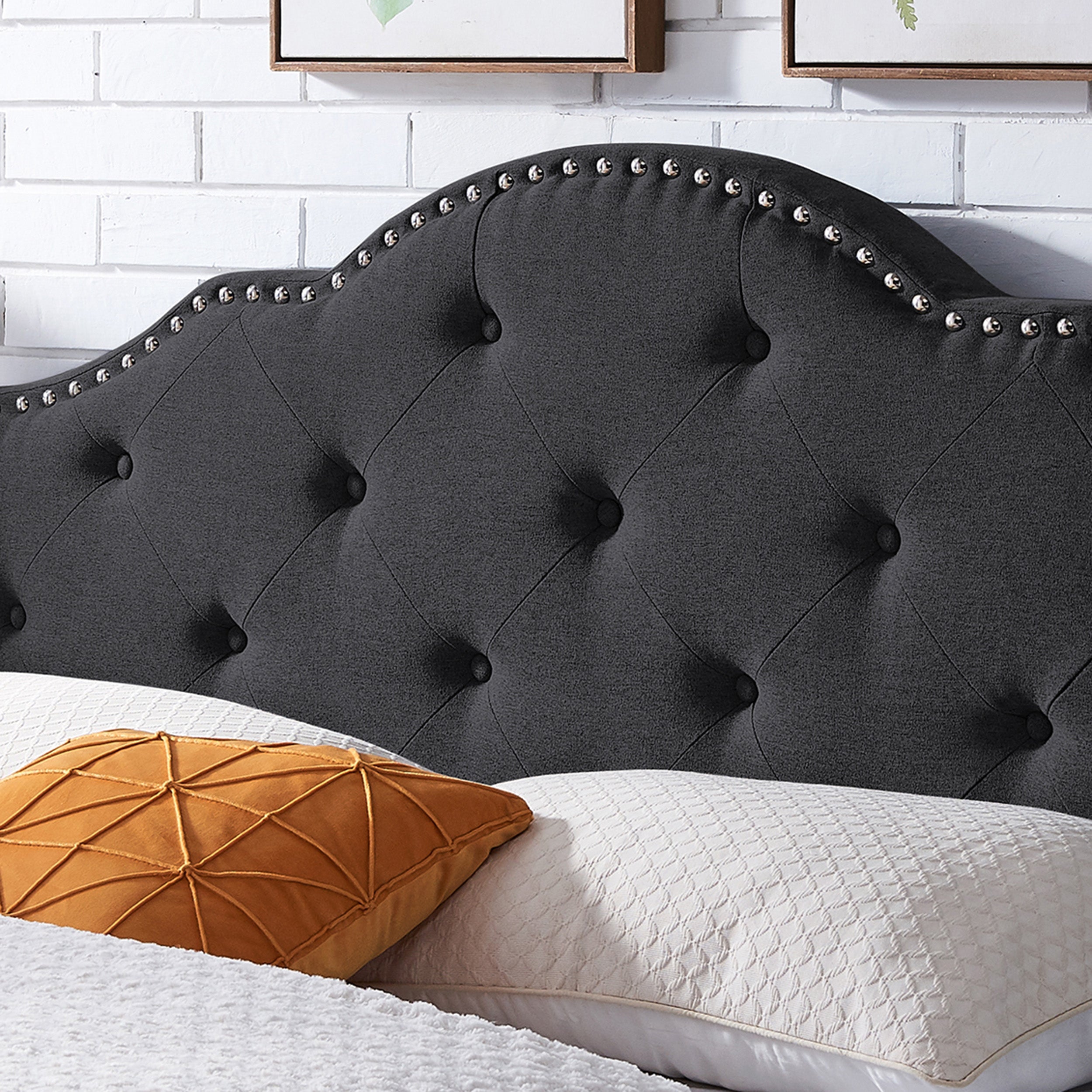 Sharon Contemporary Upholstered Queen/Full Headboard