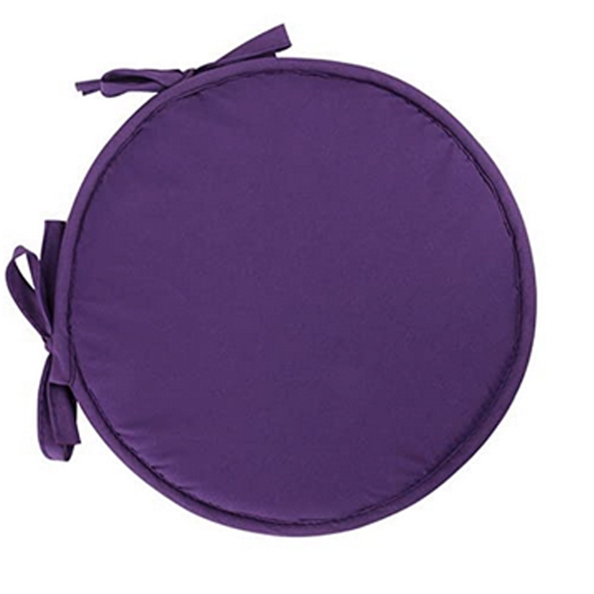 Chair Seat Pad Bistro Round Chair Seat Pad Cushions Tie-on Kitchen Dining Removable Cover