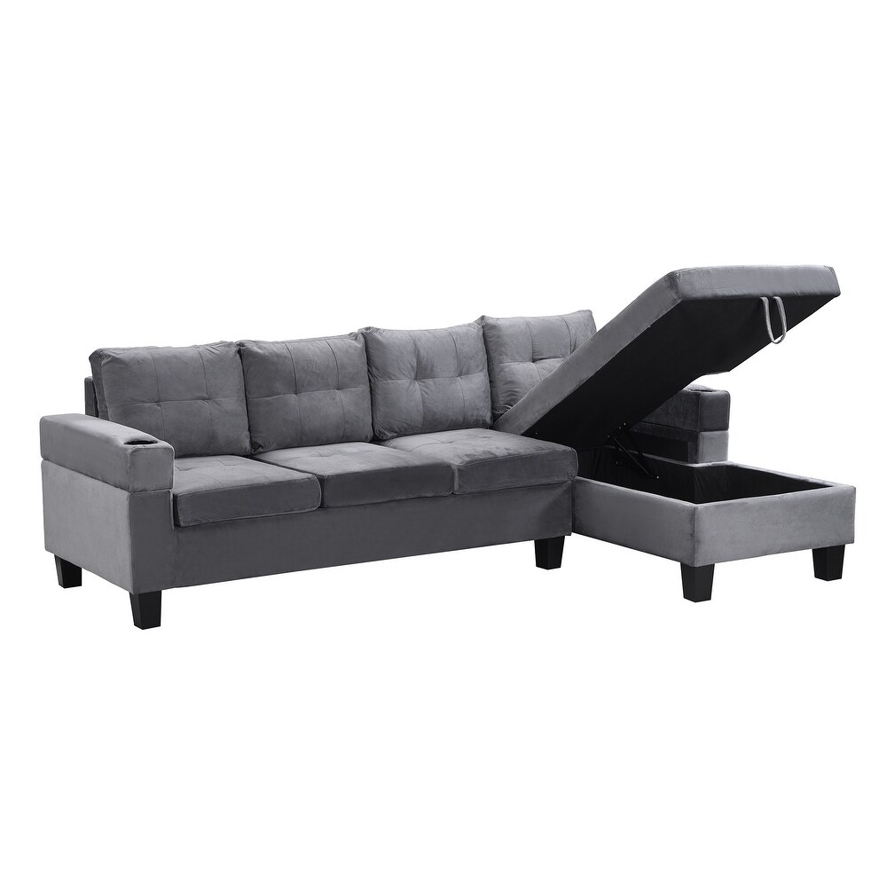 Sectional Sofa Set for Living Room with L Shape Chaise Lounge