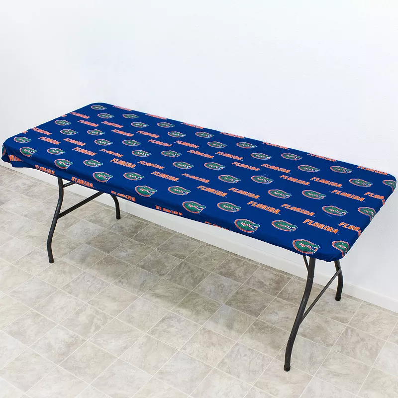 NCAA Florida Gators Tailgate Fitted Tablecloth， 72 x 30