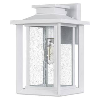 Quoizel Wakefield 1-Light White Lustre Outdoor Wall Lantern Sconce WKF8409W