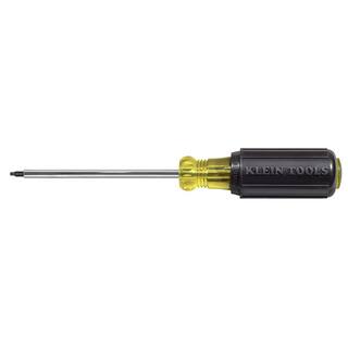 Klein Tools # 1 Square- Recess Tip Screwdriver with 4 in. Round Shank- Cushion Grip Handle 661