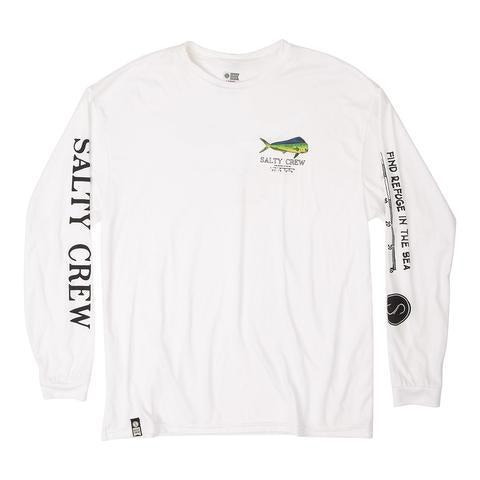 Salty Crew Angry Bull L/S Rashguard - White