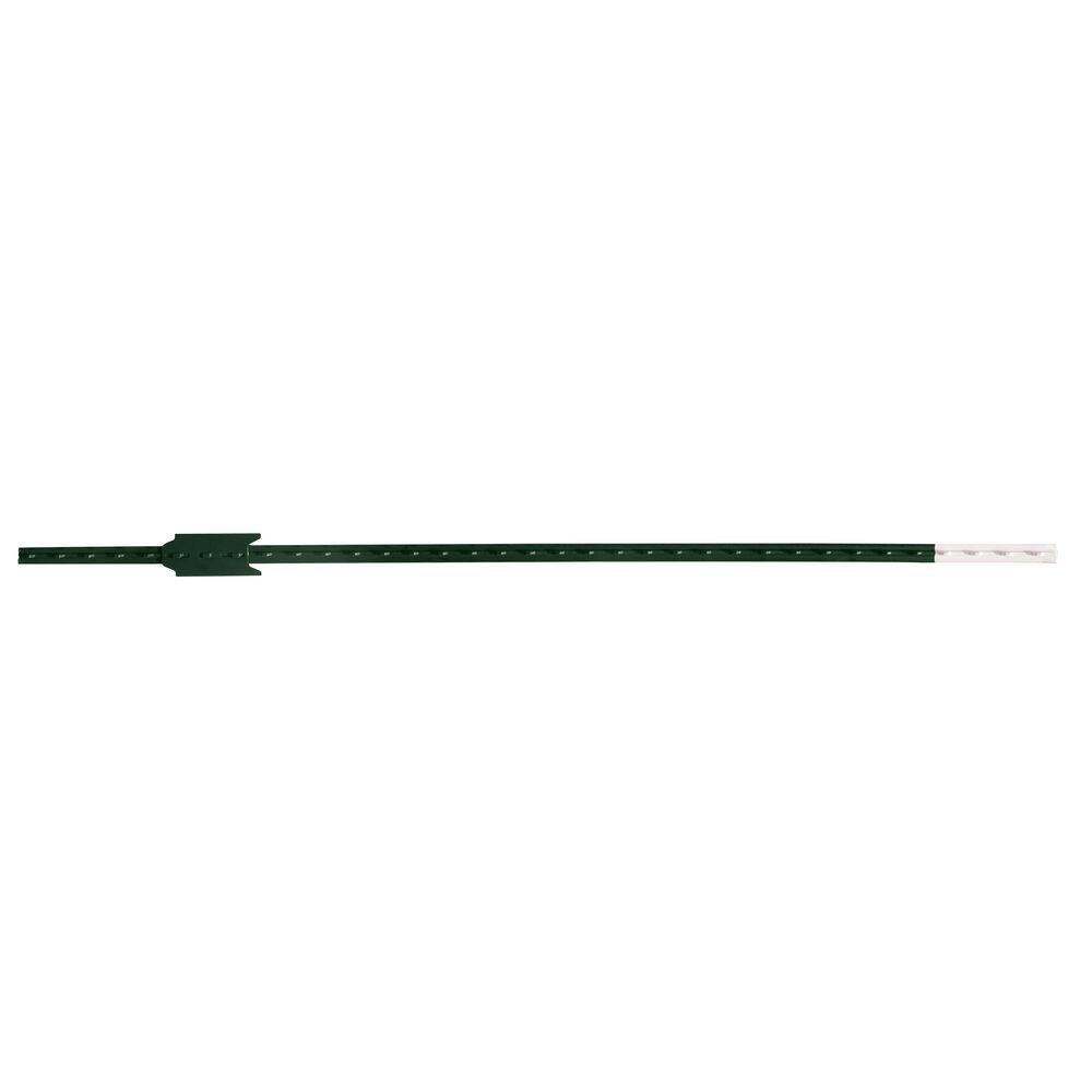 5 ft. 1.25 Green T-Post with Anchor Plate T-POST WP 1.25 5'0