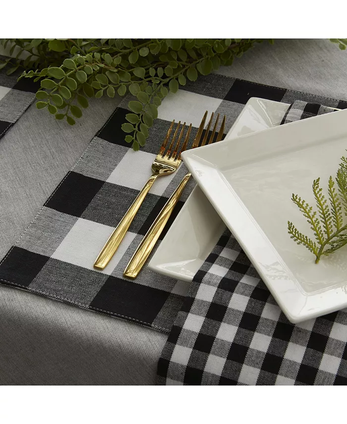 Design Imports Design Import Reversible Gingham - Buffalo Check Placemat Set