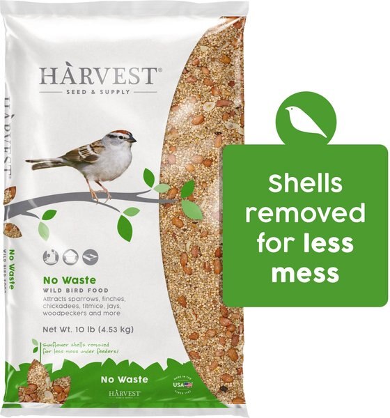 Harvest Seed and Supply No Waste Wild Bird Food， 10-lb bag