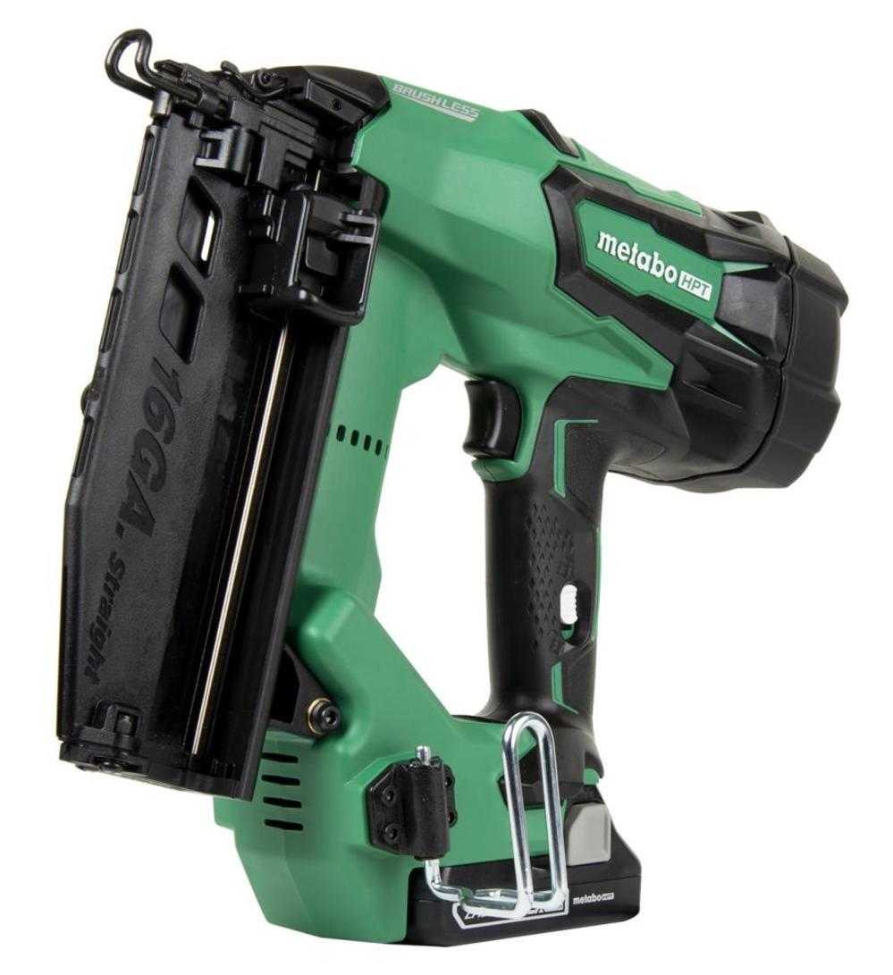 Metabo HPT 18V Brushless Li-ion 16 Gauge Straight Finish Nailer ;