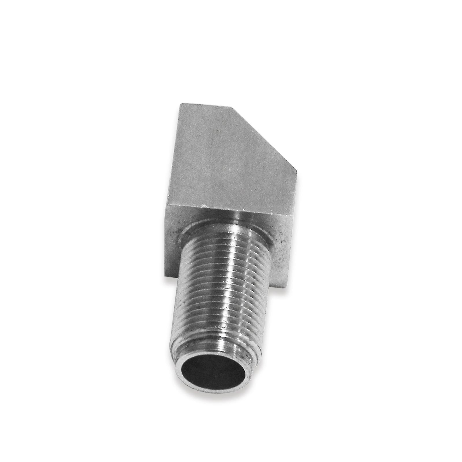 Silver 45 Degree O2 Oxygen Sensor Extender Spacer Engine Light Adapter Engine Light Adapter Bung Accessories M18*1.5